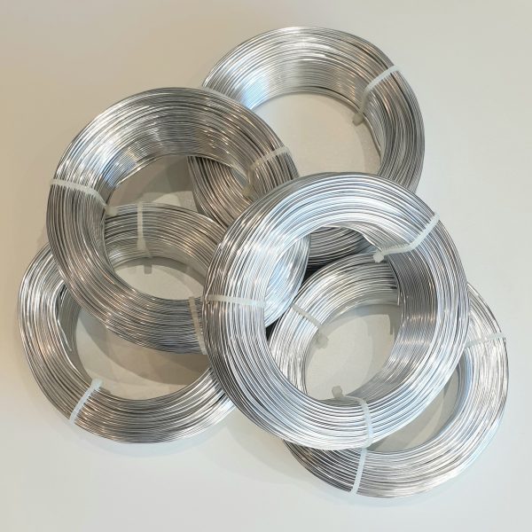 50 x Draht 1,50 mm x 200mm Aludraht Alu waschbar Aluminiumdraht Aluminium 